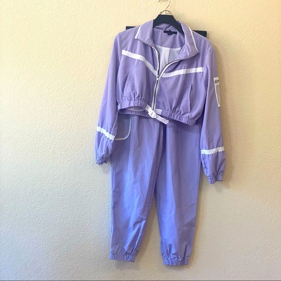 Forever 21 Pants - Forever 21 Lavender Windbreaker Tracksuit